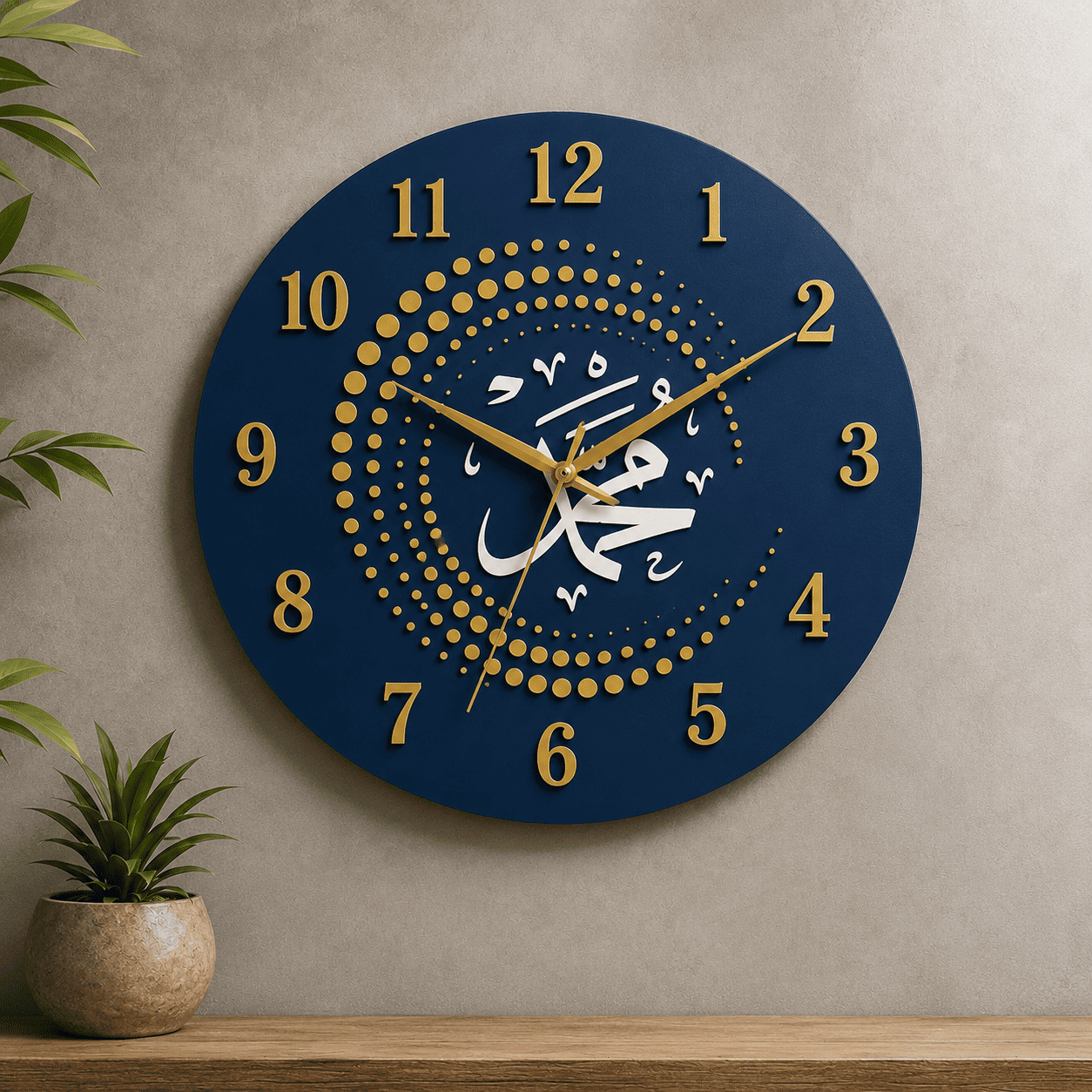 3D Handcrafted Wall Clock - Image 1