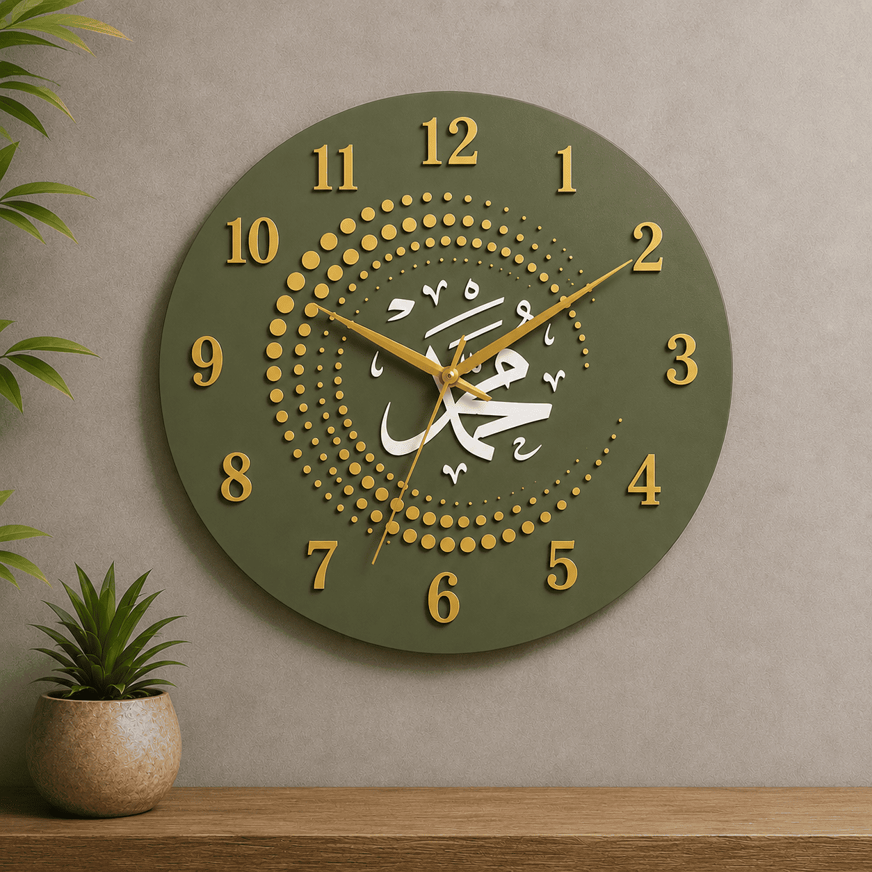 3D Handcrafted Wall Clock - Image 1